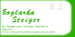 boglarka steiger business card
